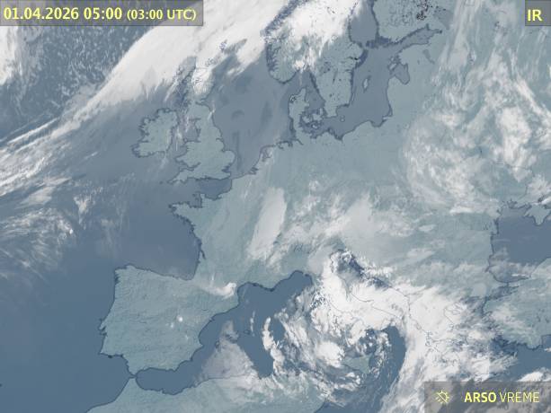 Satelitska slika oblačnosti
